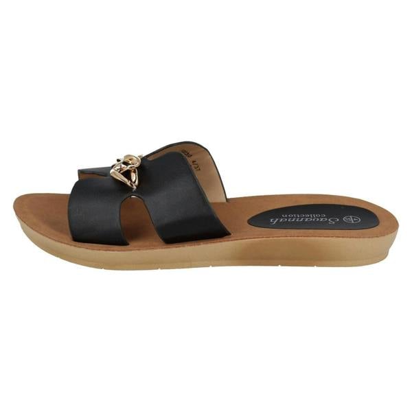 Savannah Ladies Savannah Open Toe Casual Mules