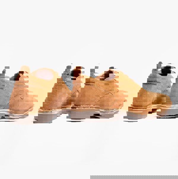 Popps JONAS Mens Suede Desert Shoes Cognac