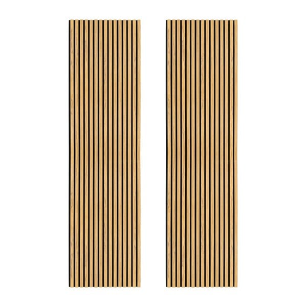 Monstershop Acoustic Slat Wall Panels x 2 - Oak
