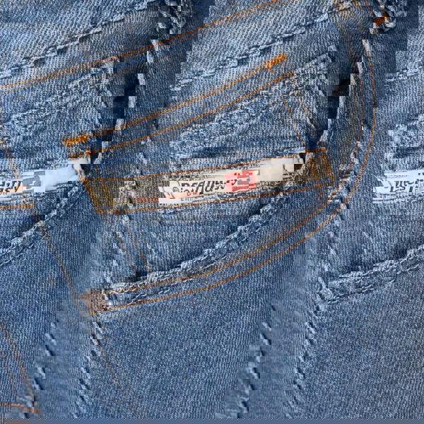 Diesel Mens D-Yennox Tapered Jeans - Mid Blue - 