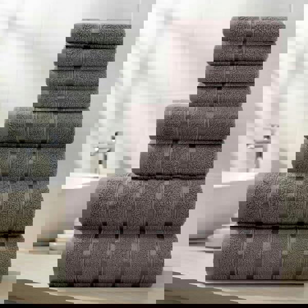 Smart Living Boston 8 PCS Towel Bale Set - Grey