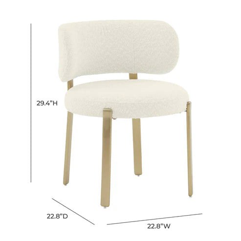 Furniture Edit Margaret Cream Boucle Dining Chair