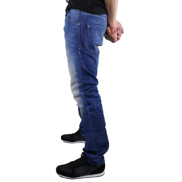 Diesel Krooley Distressed & Faded Men's Denim Jeans - Blue (32L / W30)