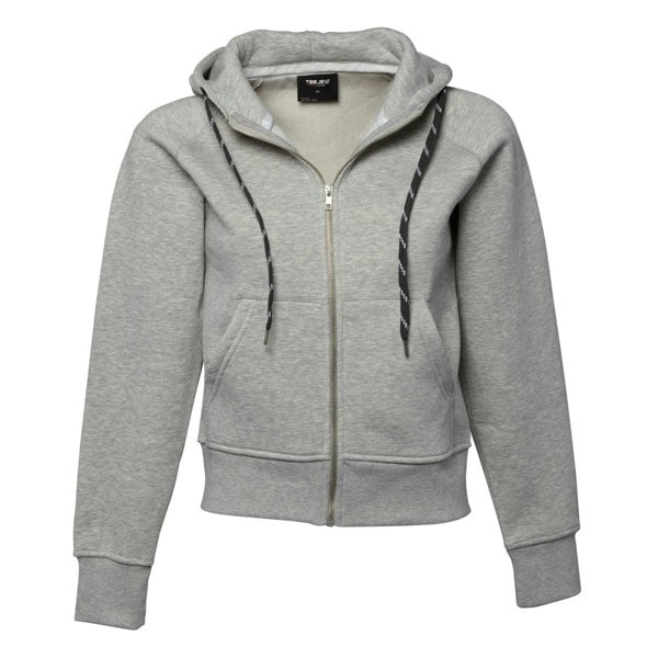 Tee Jays Womens/Ladies Full Zip Hooded Sweatshirt - Heather Grey