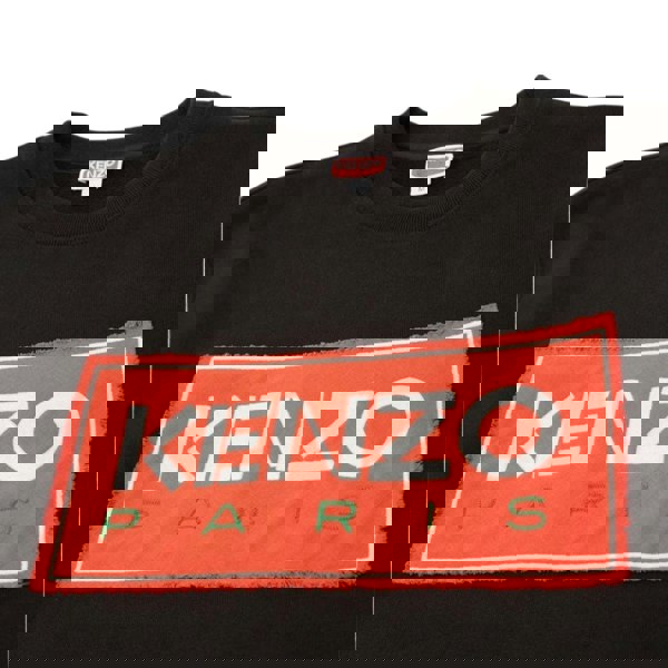 Kenzo Paris Block Logo Black Sweatshirt S