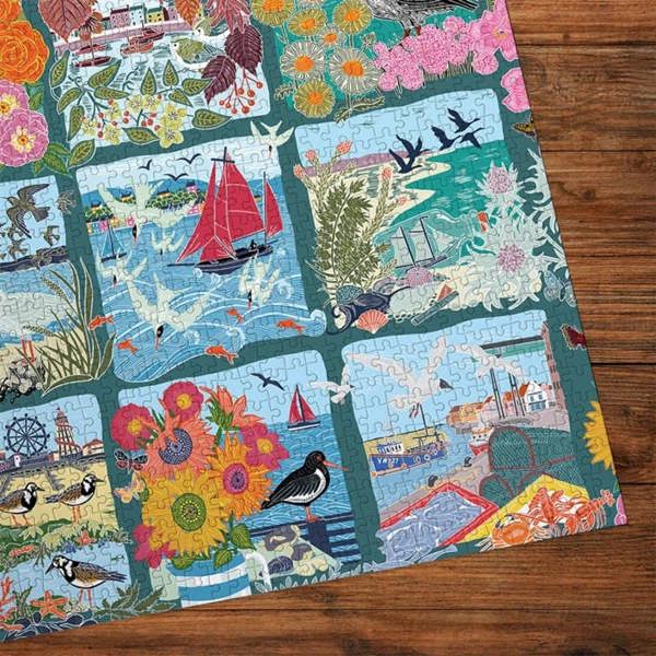 Kate Heiss, Coastal Calling Jigsaw, Jigsaws & Puzzles, Art, Gift