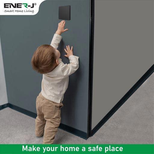 ENER-J 1 Gang Wireless Kinetic Switch, (Black Finish) + 500W RF Receiver