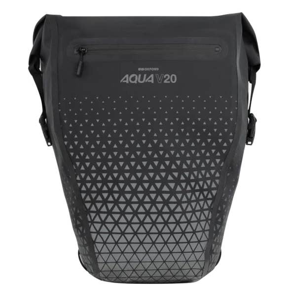 Oxford Aqua V 20 Extreme Visibility Single QR Pannier Bag Black