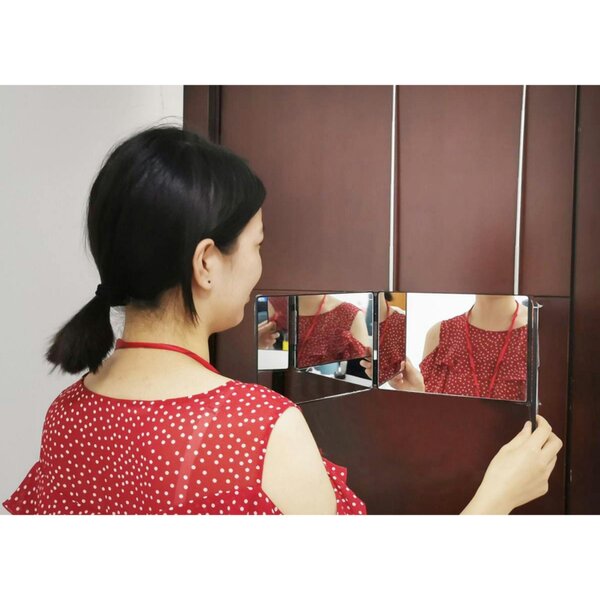 Dyzi 3-Way Over Door Mirror Adjustable Height Portable Dressing Mirror