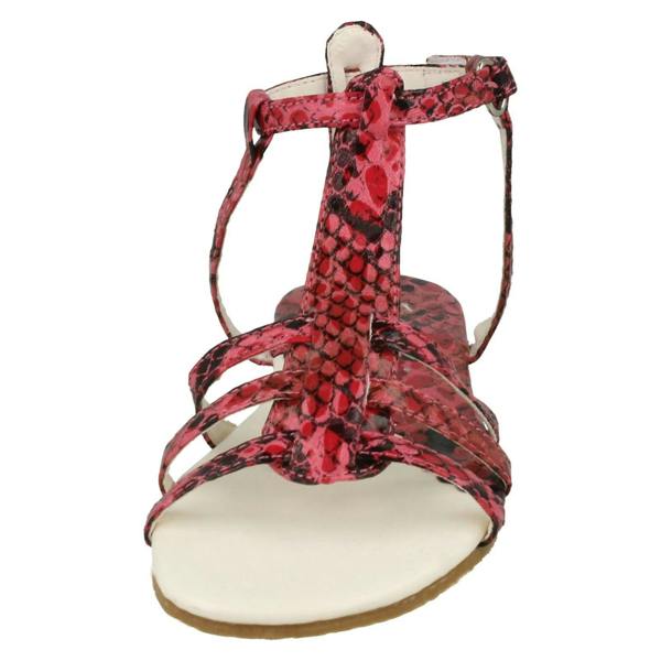 Cutie Girls Cutie Snake Print Gladiator Sandal