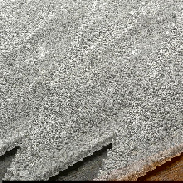 Livabliss Cloudy Shag-Solid Color Dark Grey Plush Soft Pile Rug