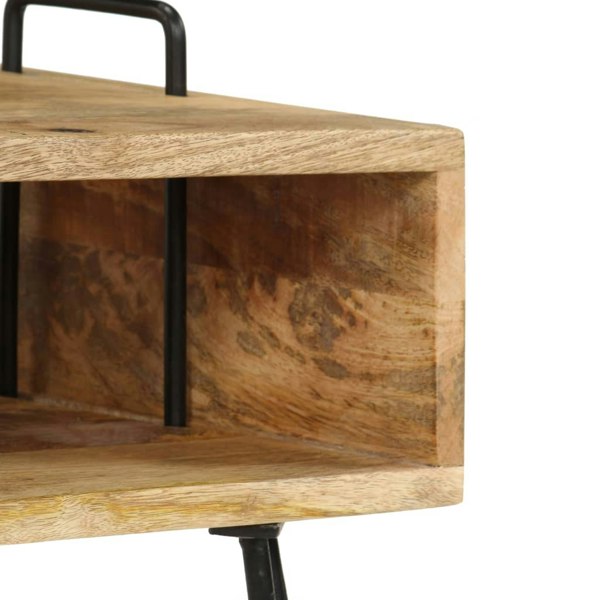 Berkfield Bedside Table Solid Mango Wood 40x34x47 cm