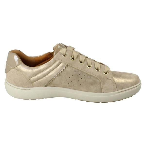 Clarks Ladies Clarks Leather Trainers Nalle Zen