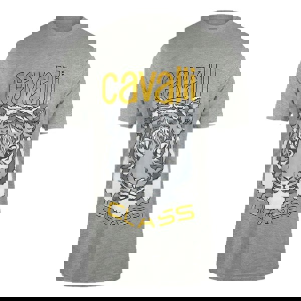 Cavalli Class Txt60A Jd060 05014 Grey Melange T-Shirt Mens M