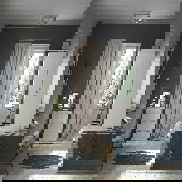 Furniture To Go Space Wardrobe with 2 doors White 1750