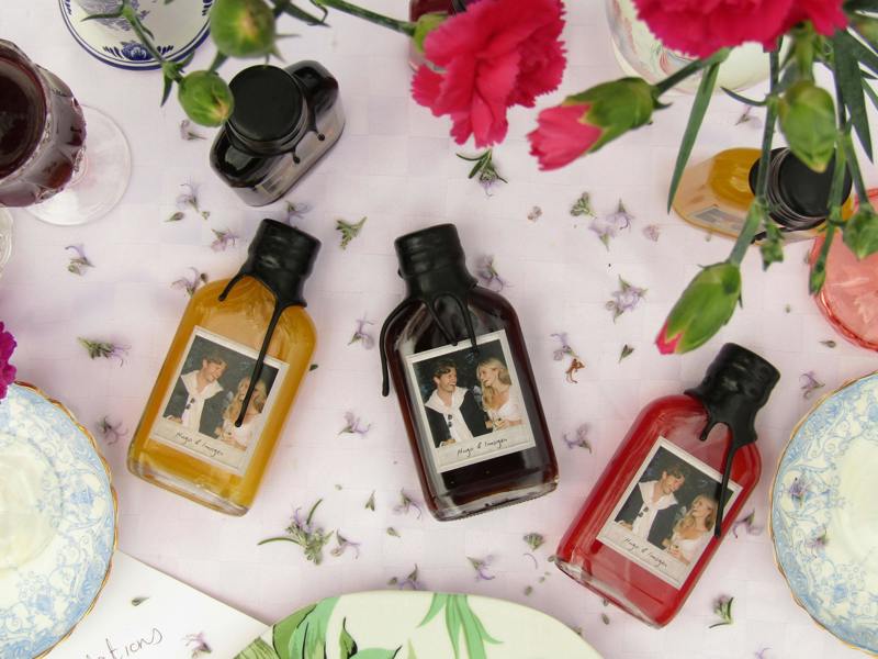 The Prohibition Collection Wedding Cocktail Favours – Personalised Polaroid Style Bottled Cocktails