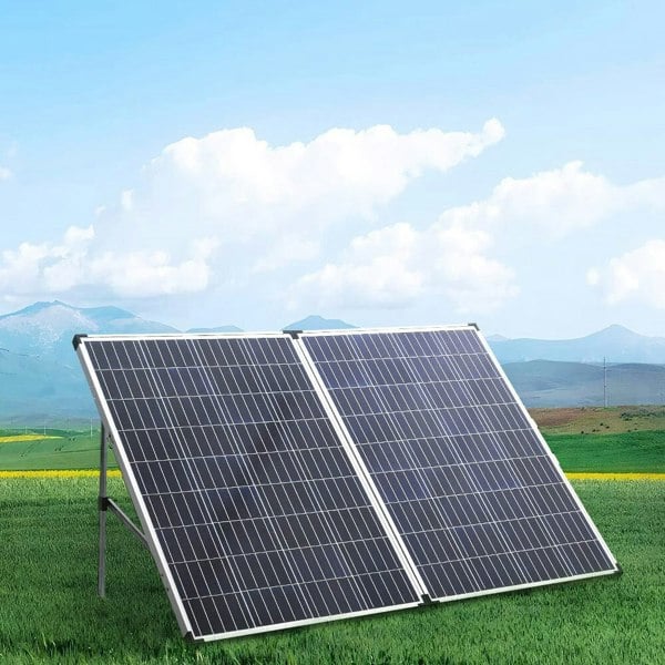 Portable Folding Solar Panel Kit Solar Panels Living and Home 100W