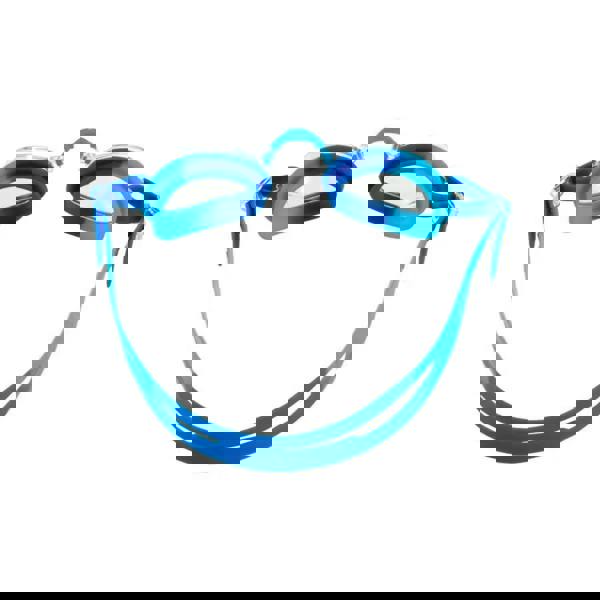 Fashy Junior blue swim goggles with clear lenses and adjustable head strap