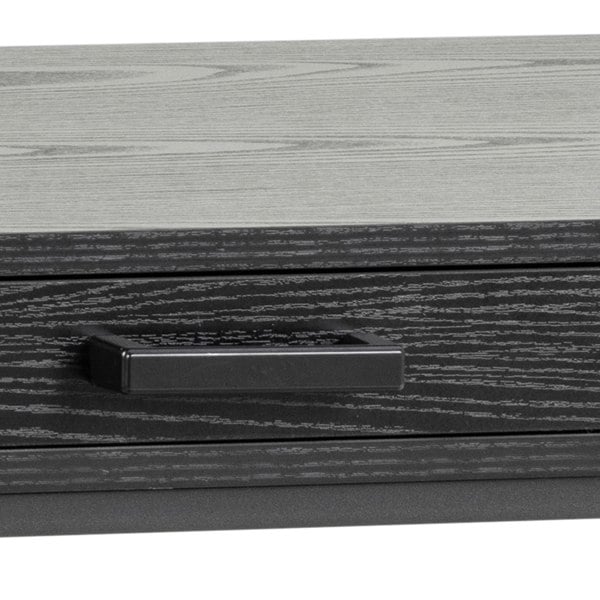 Furniture To Go Seaford 1 Drawer Office Desk in Ash Black