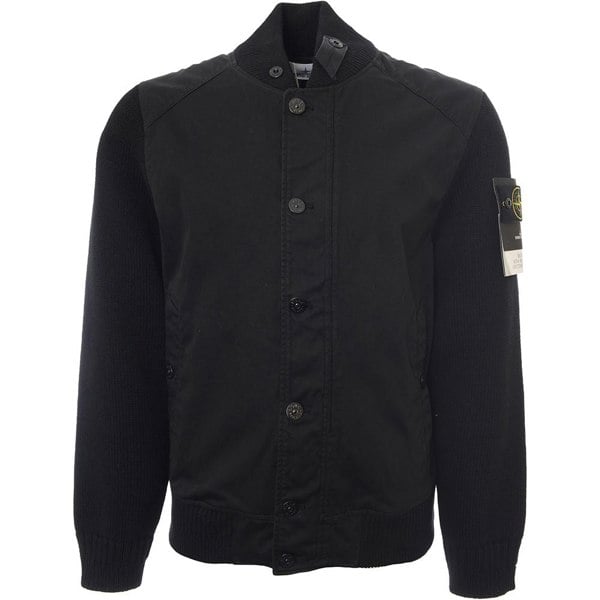 Stone Island Mens Bomber In Black