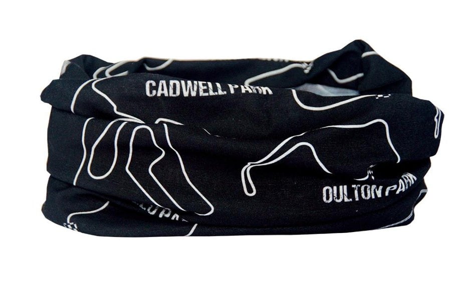 Motorcycle Circuits Neck Gaiter Snood. RUFFNEK® A lightweight motorcycle circuit design neck tube, ideal for motorbike riders. #MotorcycleAccessories #NeckTube #BikerStyle