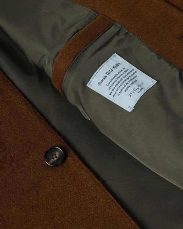Steel & Jelly Grindal - Rust Brushed Twill Harrington Jacket