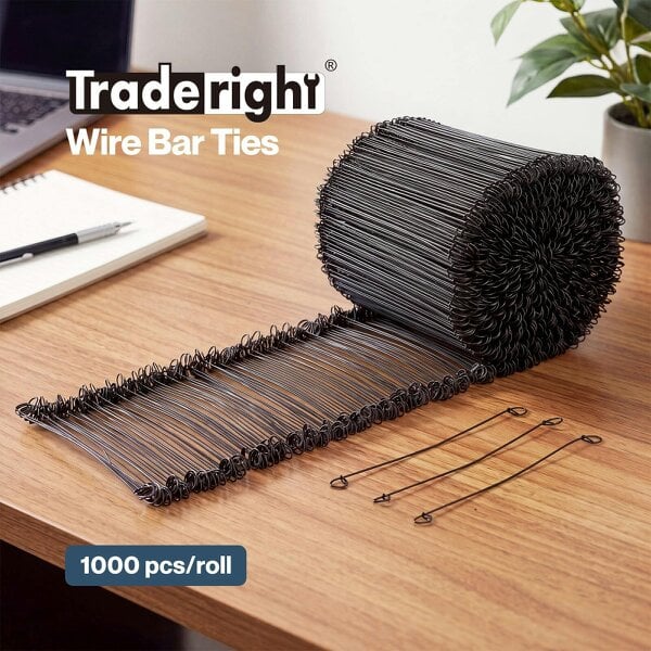 Traderight Wire Ties Rebar Tying Tool Reinforcing Mesh Loop Ties Metal 1000Pcs