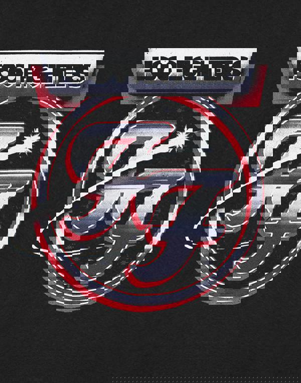 Foo Fighters Mens Black Chrome Short Sleeved T-Shirt