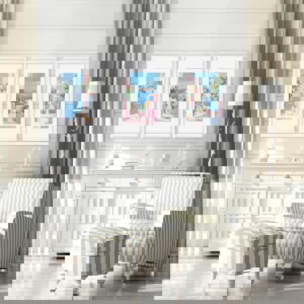 Wall Paintings In Living Room | Set of 3 Beach Decor Wall art Prints