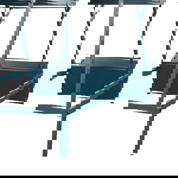 Dorel Home Regal Coffee Table in Metal Blue