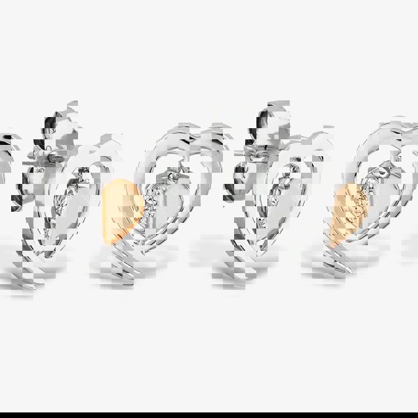 Rosa Lea Floating Heart Stud Earrings BJ-E3247CRG0.5