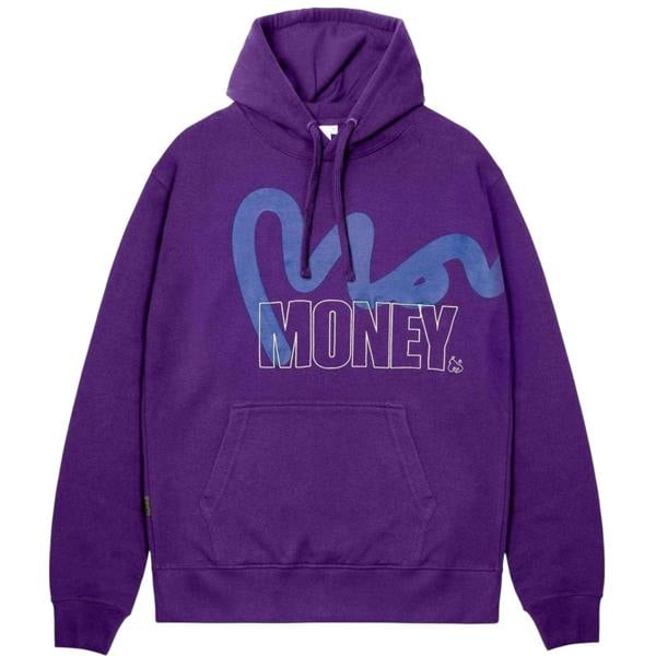 Money Mens Block Stencil Hoodie - Purple - 