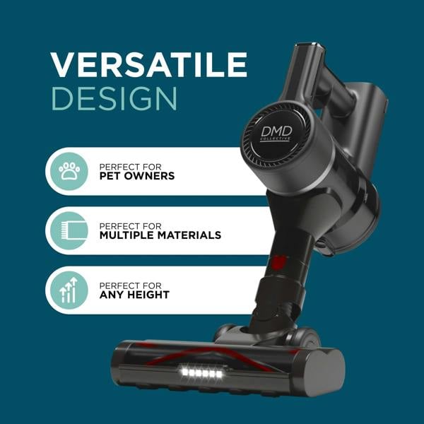 DMD Collective Cordless Stick Vacuum Cleaner with HEPA Filter & LED Brush