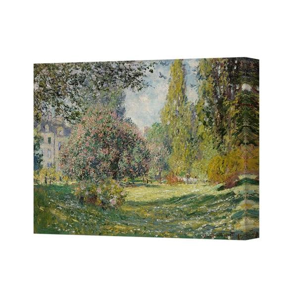 Benjamin Tate Design Impressionist Park Landscape Canvas Wall Art 3354 Nature Scene
