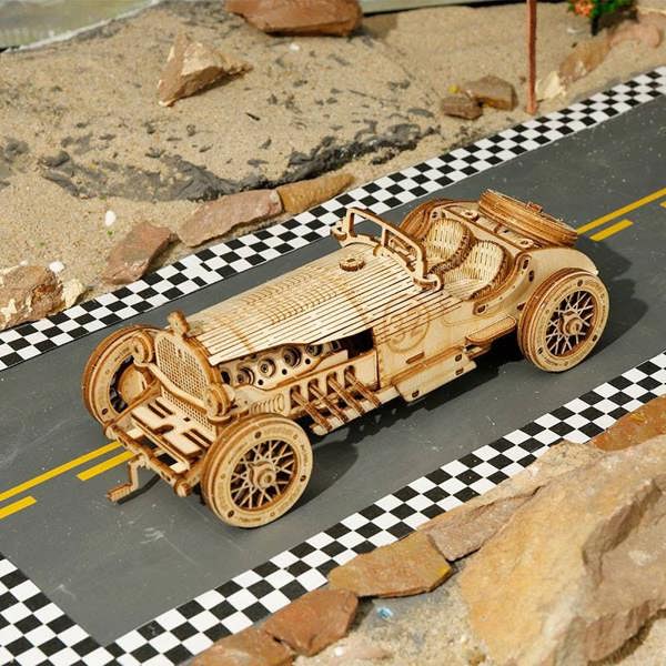 Dyzi 220 Piece Grand Prix Car 3D Wooden Puzzle Model