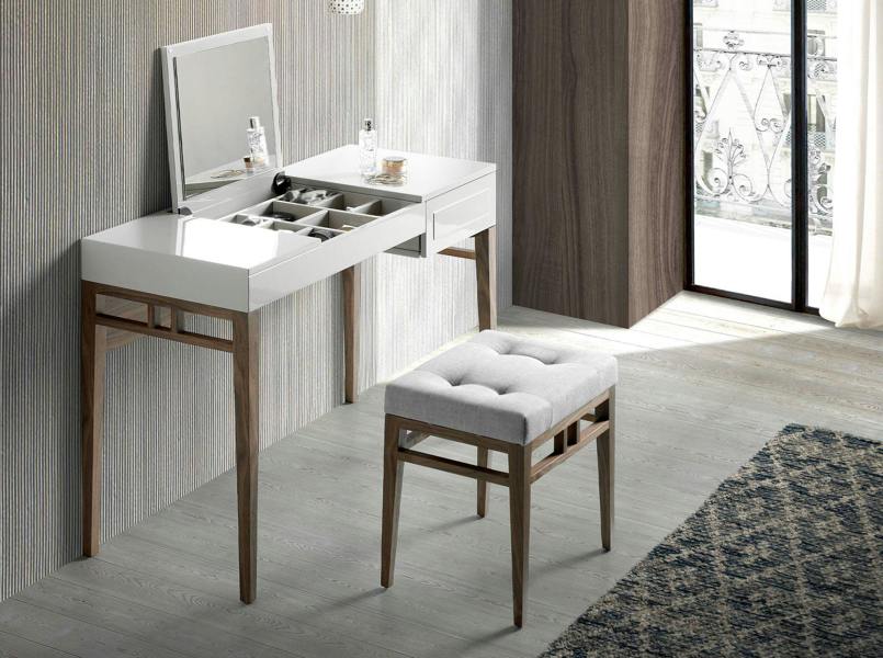 Angel Cerdá Grey Fabric Stool 5027