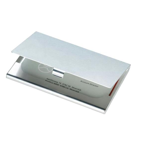 MidOcean Epsom Aluminium Business Card Holder - Shiny Silver - 