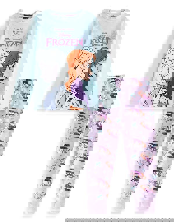 Disney Girls Multicoloured Frozen Long Sleeve Long Leg Pyjama Set