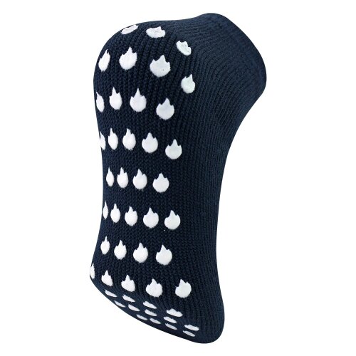 THMO Mens Thermal Low Cut Slipper Socks Gripper Sole Warm Cosy Home Socks - 6-11 UK - Navy