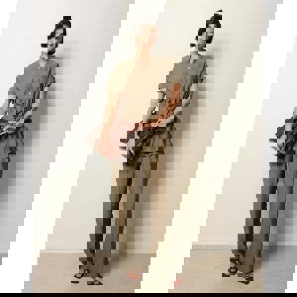 Blue Vanilla Two Piece Belted Co-Ord Set