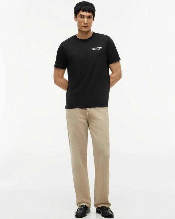 Tommy Hilfiger Nautical Back Graphic Mens T-Shirt - Black