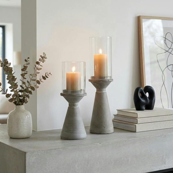 Garden Greatness Relica Duo Concrete Candle Holder