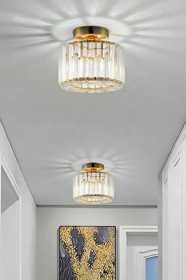 Living and Home Crystal Mount Ceiling Light