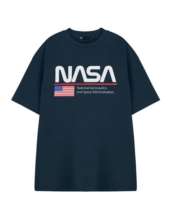 NASA Unisex Blue Space Short Sleeved T-Shirt