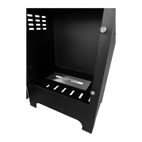 BIOFireplacesGMT Freestanding Bio Fireplace Koza Mini Black Matt with glass Ventless