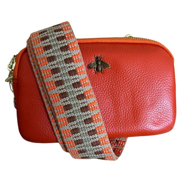 Love EMVY Genuine Leather Mini Bee Crossbody Bag