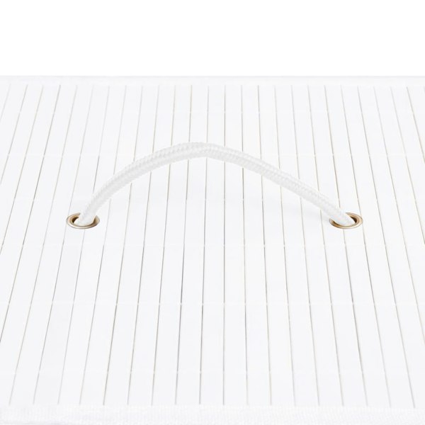 Berkfield Bamboo Laundry Basket White 83 L