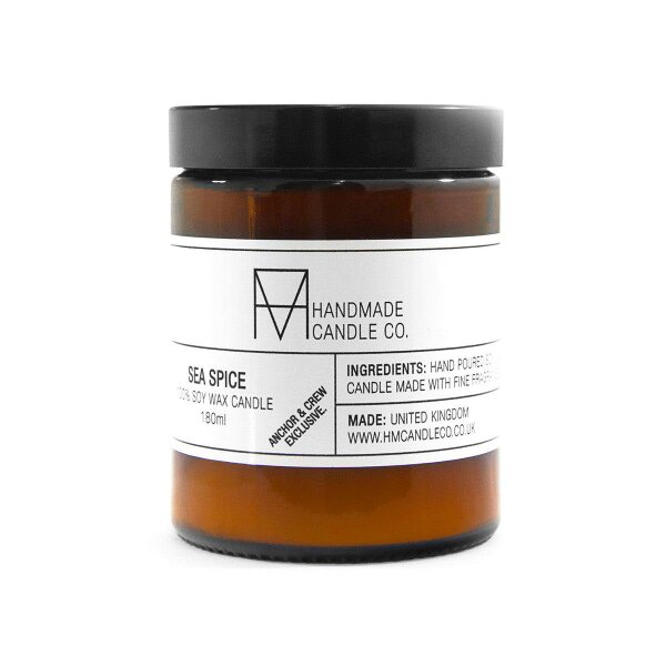Anchor & Crew Handmade Candle Co. Sea Spice Scented Soy Wax Candle (180ml) (Exclusive)