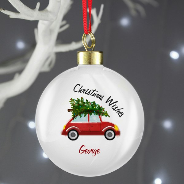 Personalised Memento Company Personalised 'Driving Home For Christmas' Bauble