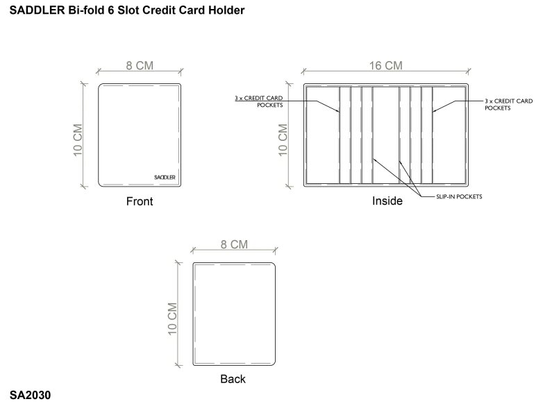 SADDLER Compact Leather Card Wallet "Lexi" – Handmade by Saddler | RFID Protected & Gift Boxed